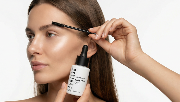 nanolash olio di ricino sopracciglia